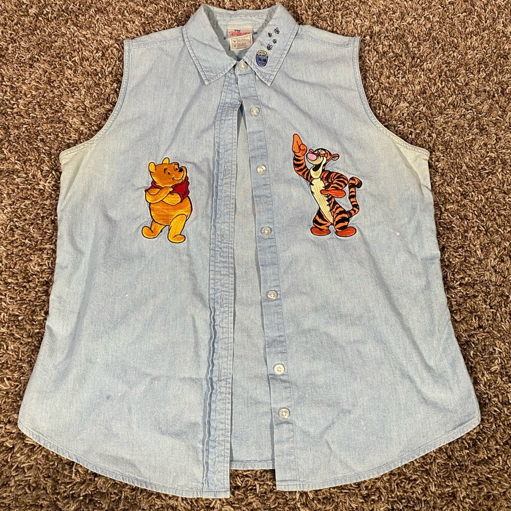 Vintage Disney Winnie The Pooh/Tiger Button up